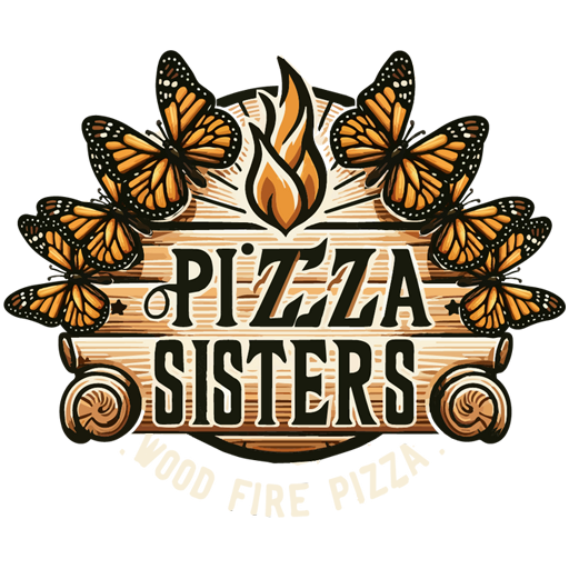 Pizza Sisters Logo for dark Background